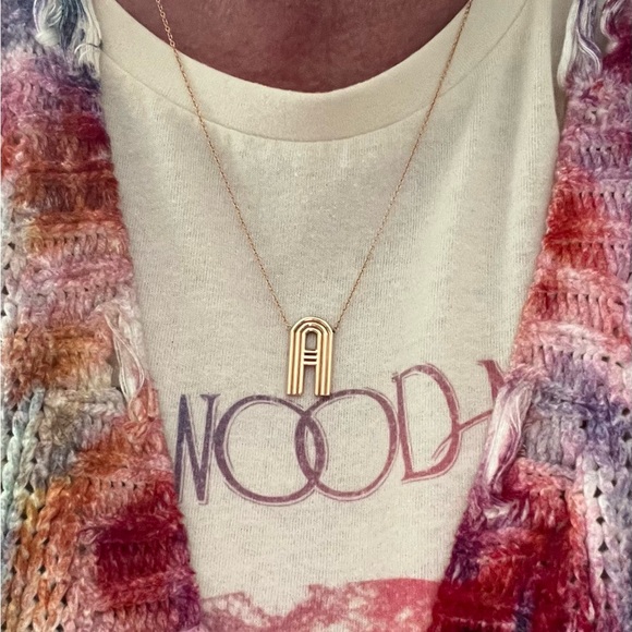 14k initial necklace - Picture 2 of 6